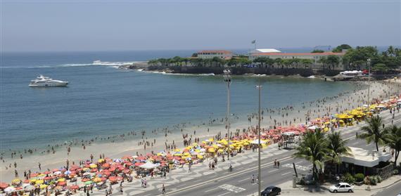 Blick auf das Forte de Copacabana